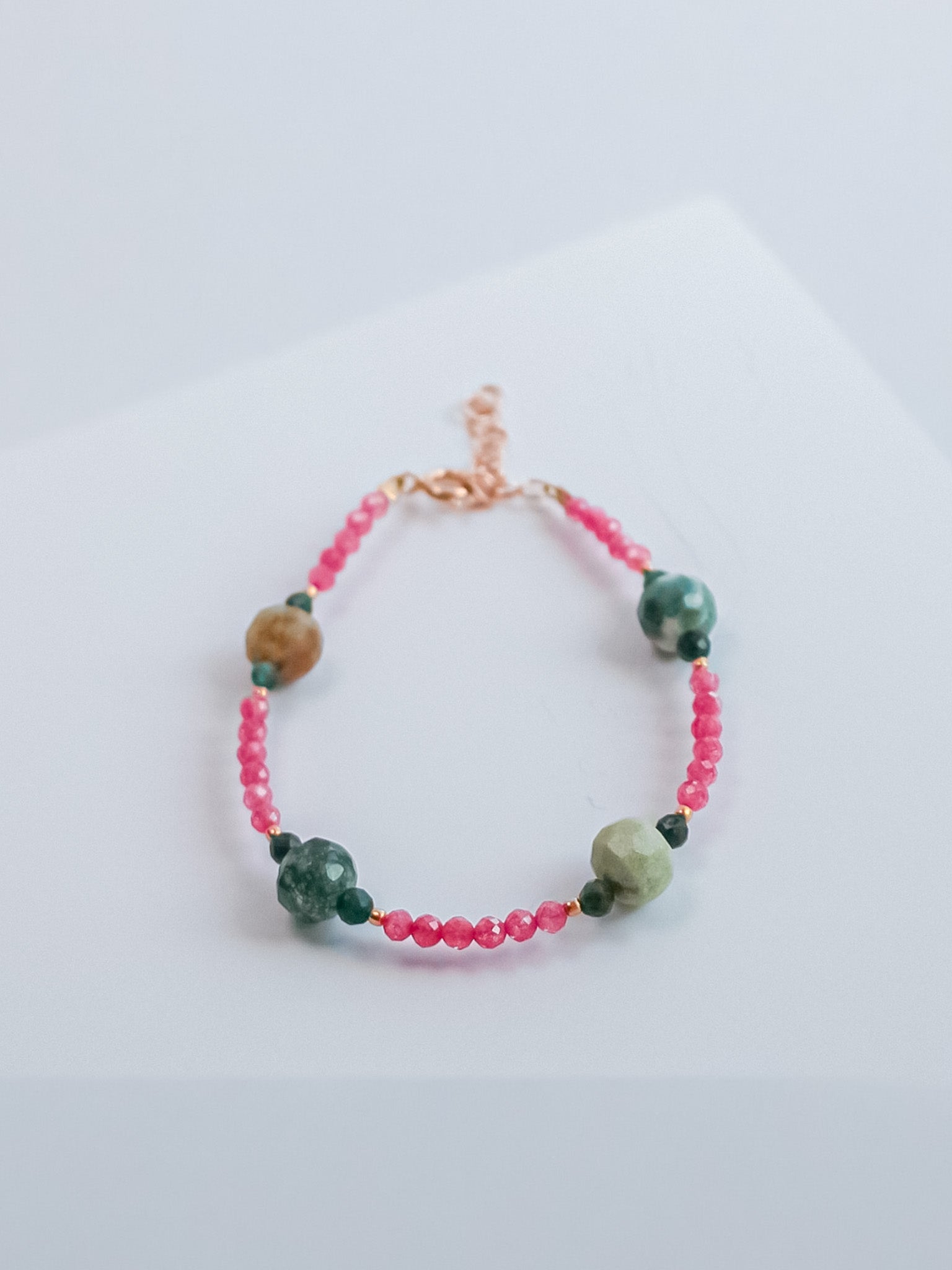 Steinarmband Roségold - Amara - Lovesign - Handmade in Tyrol